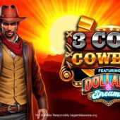 Banner of 3 Coin Cowboy Dollars & Dreams by Atomic Slot Lab