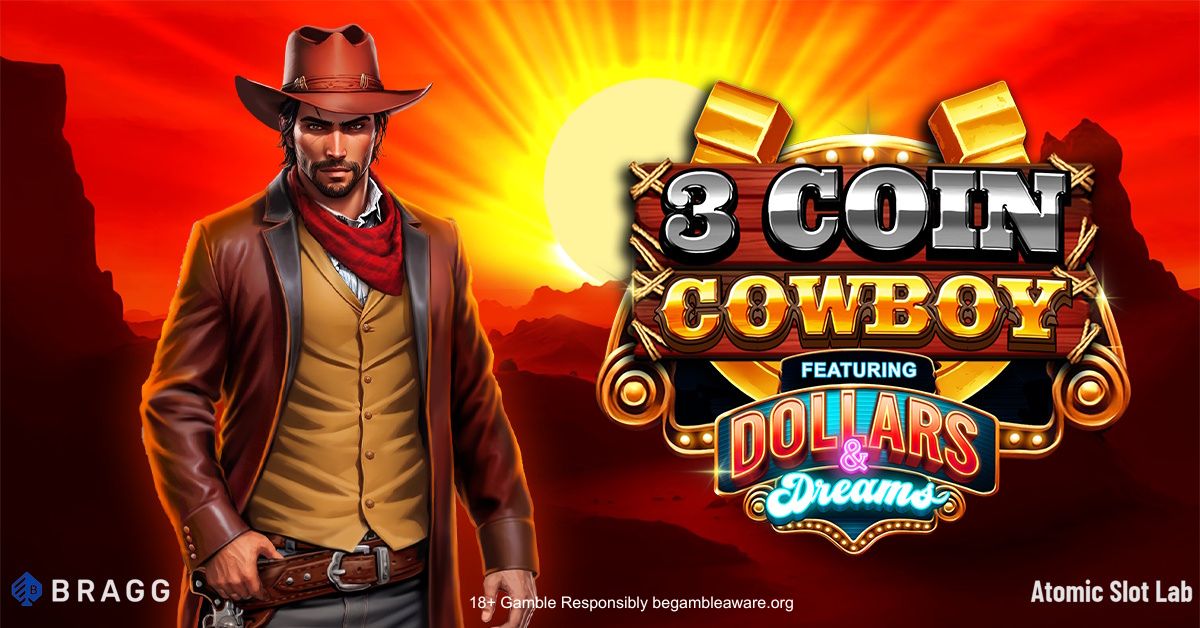 Banner of 3 Coin Cowboy Dollars & Dreams by Atomic Slot Lab