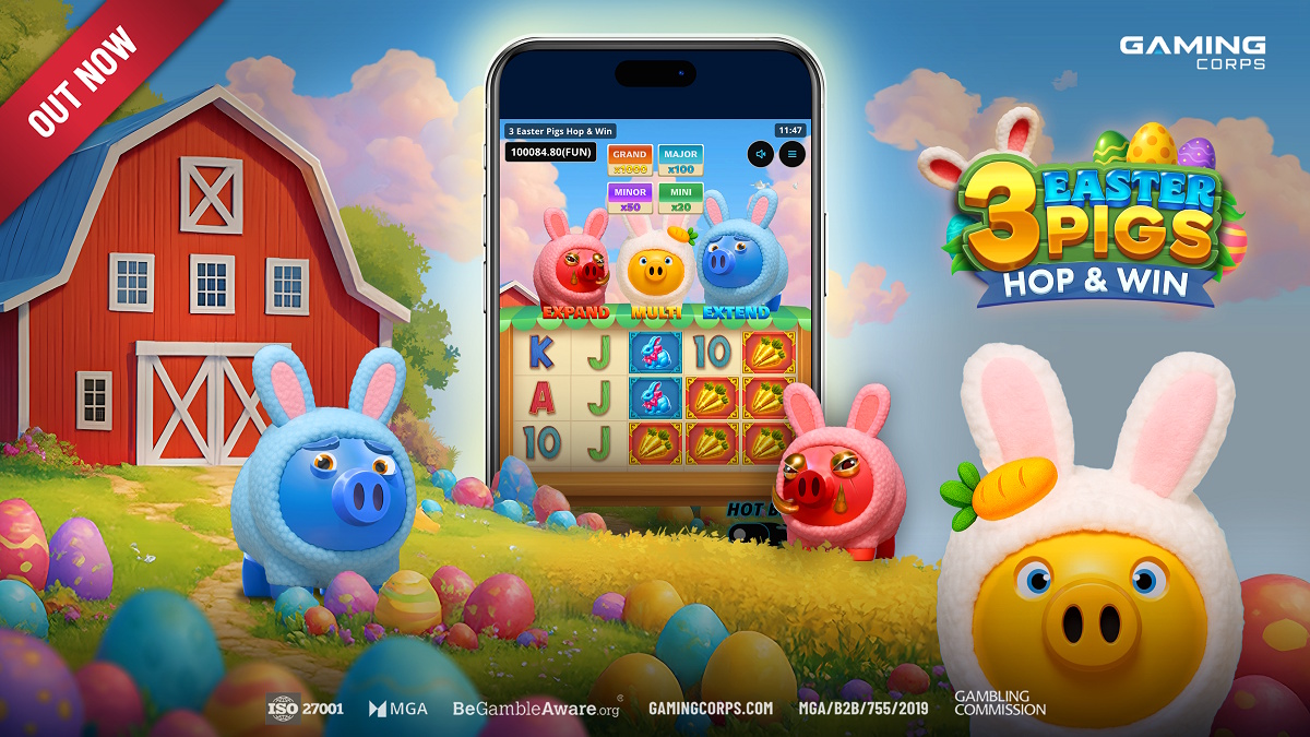 Banner of 3 Easter Pigs Hop by Gaming Corps