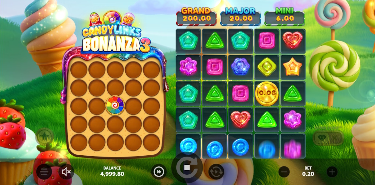 Base game in Candy Links Bonanza 3 by Stakelogic