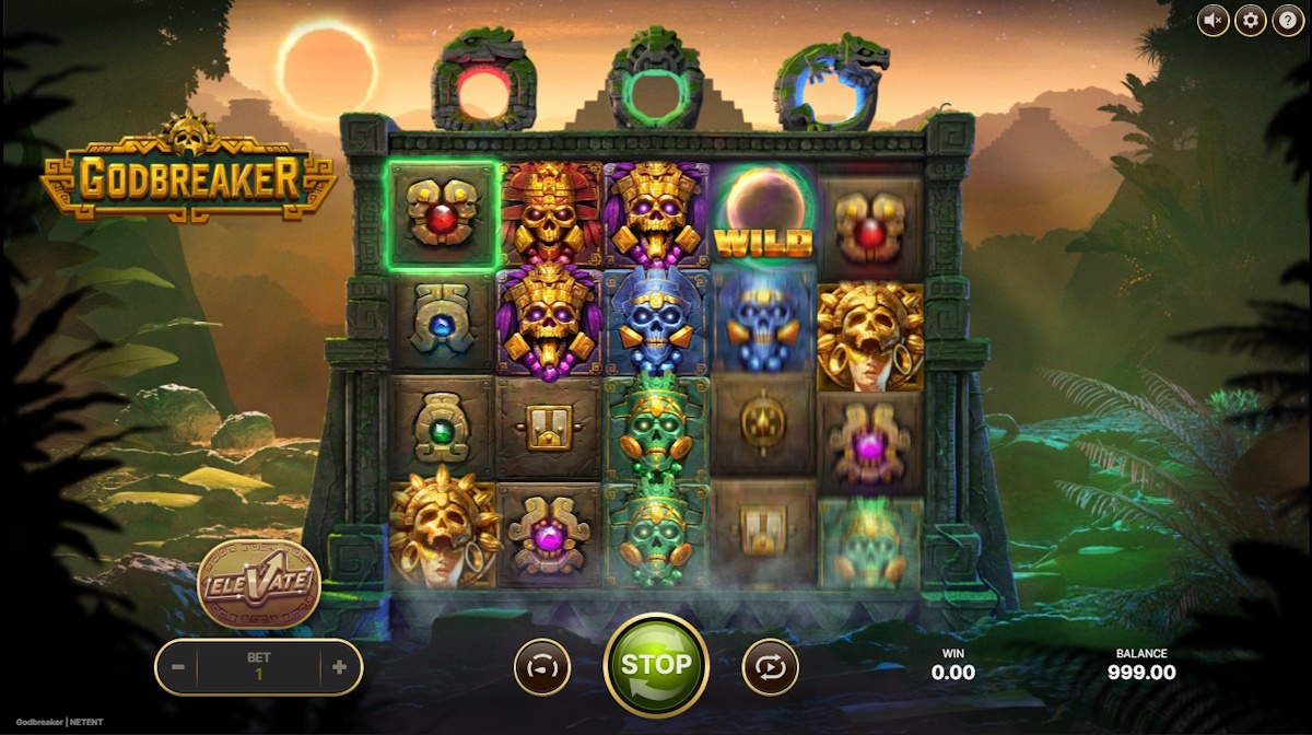 Base game in Godbreaker by NetEnt