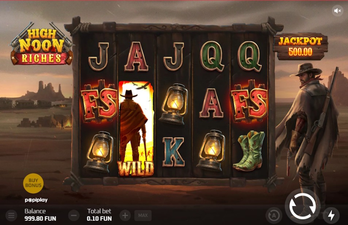 Base game in High Noon Riches by Popiplay