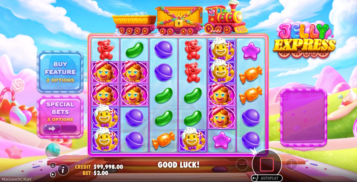 Base game in Jelly Express by Pragmatic Play