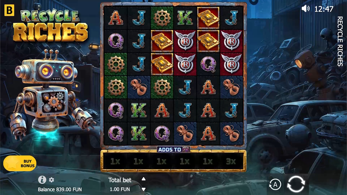 Base game in Recycle Riches by BGaming