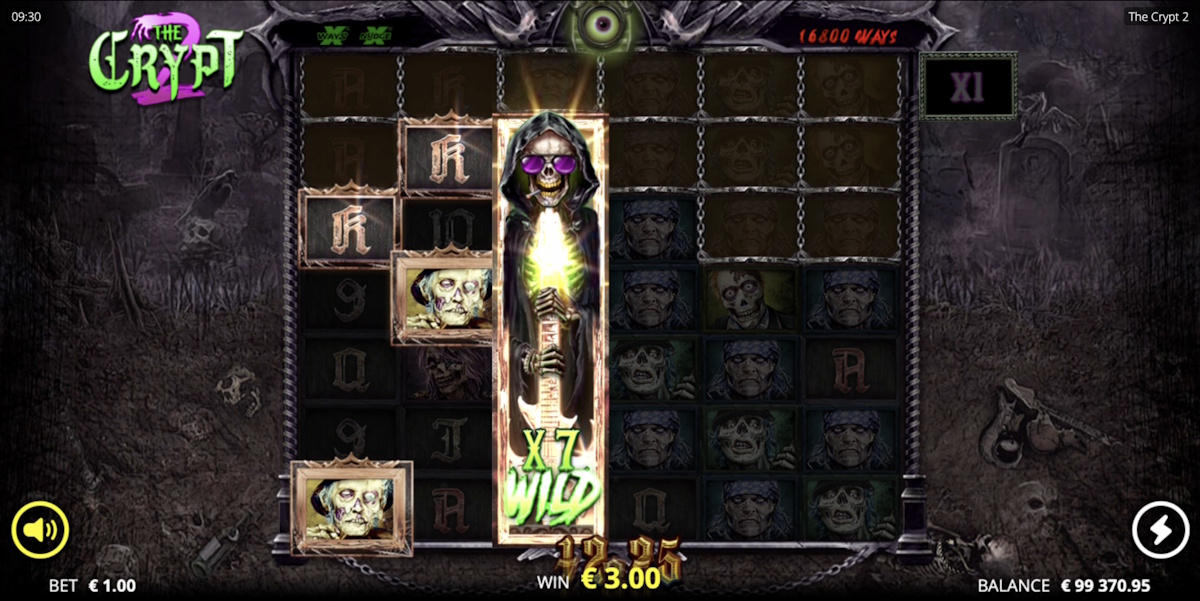 Base game in The Crypt 2 by Nolimit City