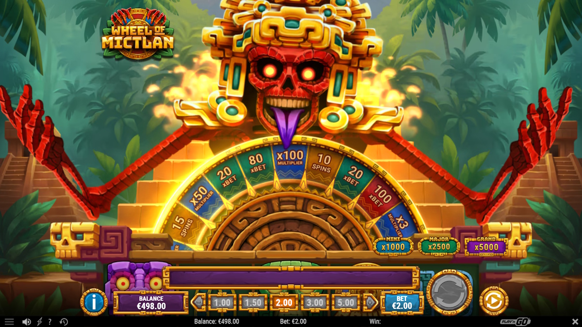 Bonus wheel in Wheel of Mictlan by Play'n GO