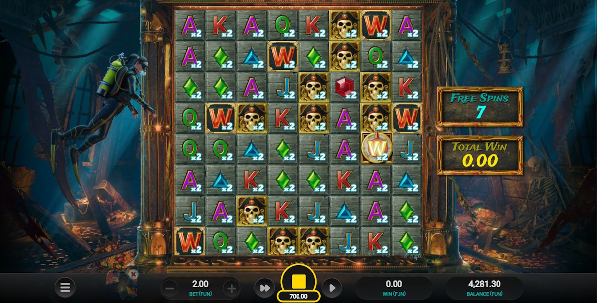 Super Galleon bonus round in Treasure Tumble by Relax Gaming