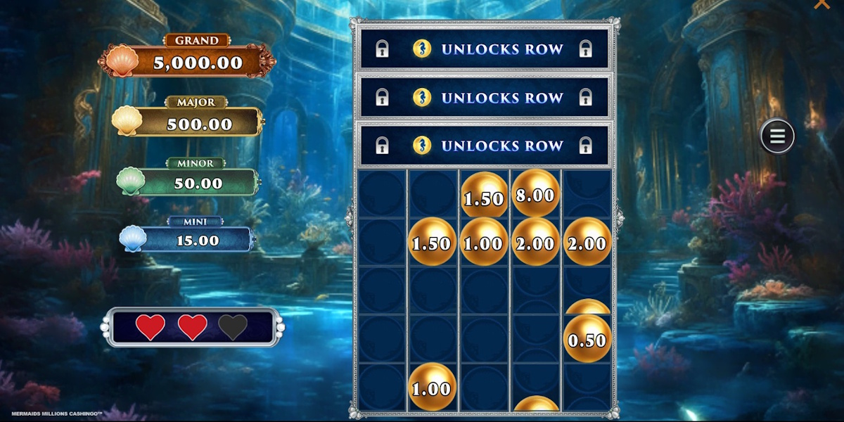 ULTRA Link&Win™ feature active in Mermaid’s Millions Cashingo™ by Games Global