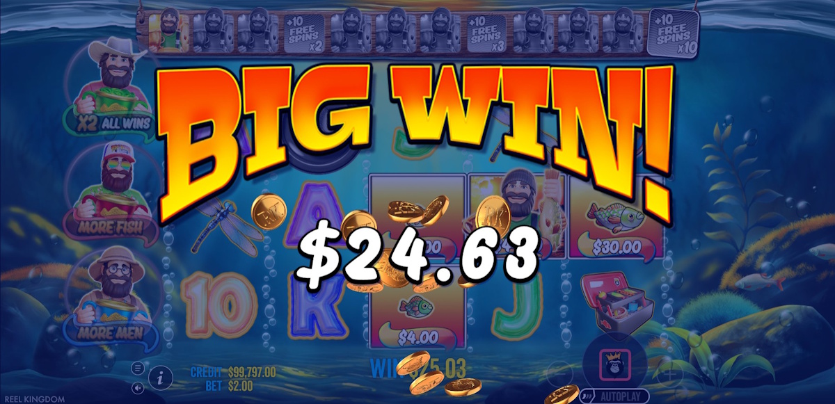A big win in Big Bass Trophy Catch by Pragmatic Play