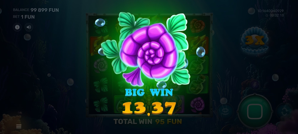 A big win in Deep Sea Wild by Galaxsys