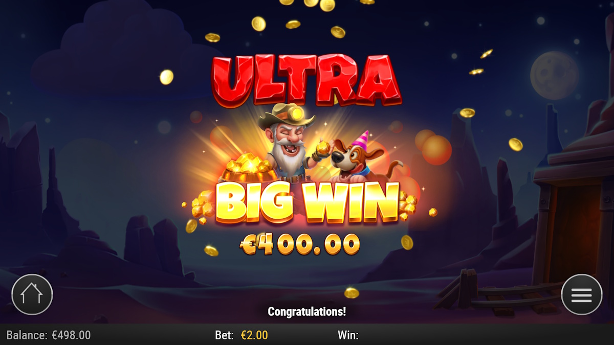 An ultra big win in Nugget n' Nonsense by Play'n GO