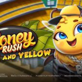 Banner of Honey Rush Black and Yellow by Play’n GO