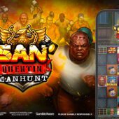 Banner of San Quentin Manhunt by Nolimit City