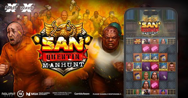 Banner of San Quentin Manhunt by Nolimit City