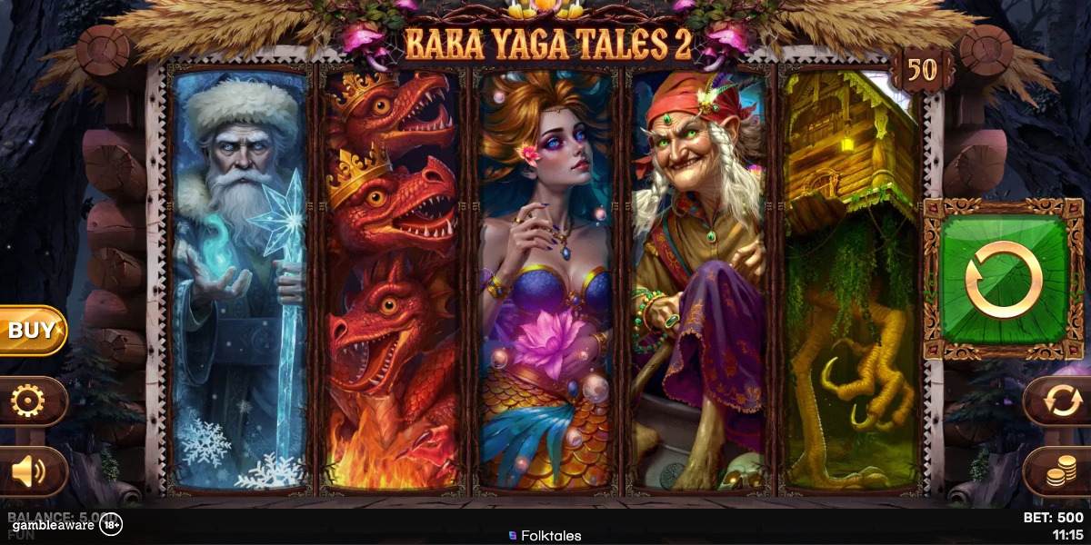 Base game in Baba Yaga Tales 2 by Spinomenal
