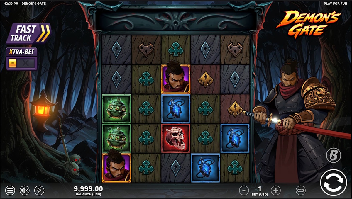 Base game in Demon's Gate by Slotmill