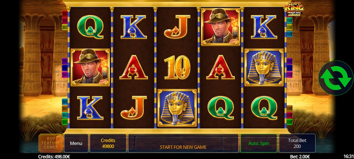 Base game in Egypt King Book Hunt Unlimited by Swintt