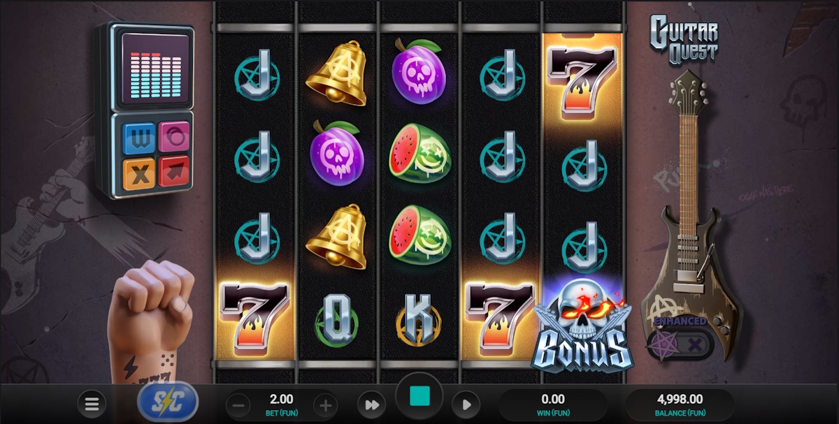 Base game in Guitar Quest by Relax Gaming