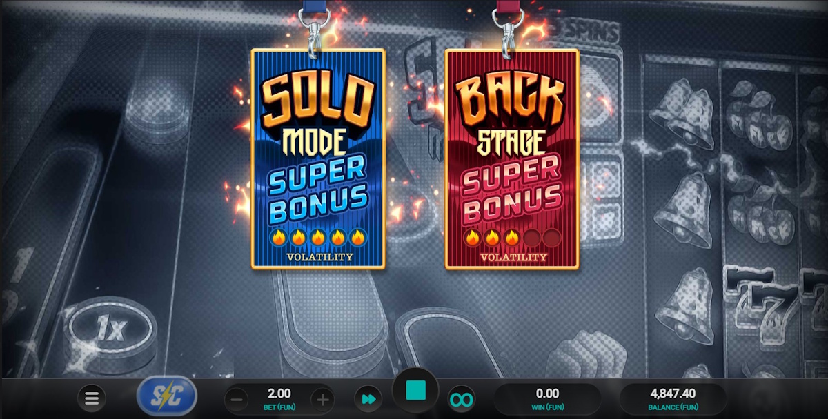 Bonus choices in Guitar Quest by Relax Gaming
