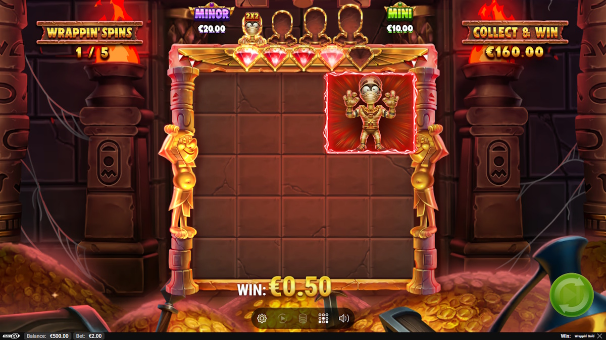Bonus game in Wrappin’ Gold by Play'n GO