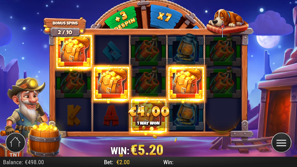 Bonus spins in Nugget n' Nonsense by Play'n GO