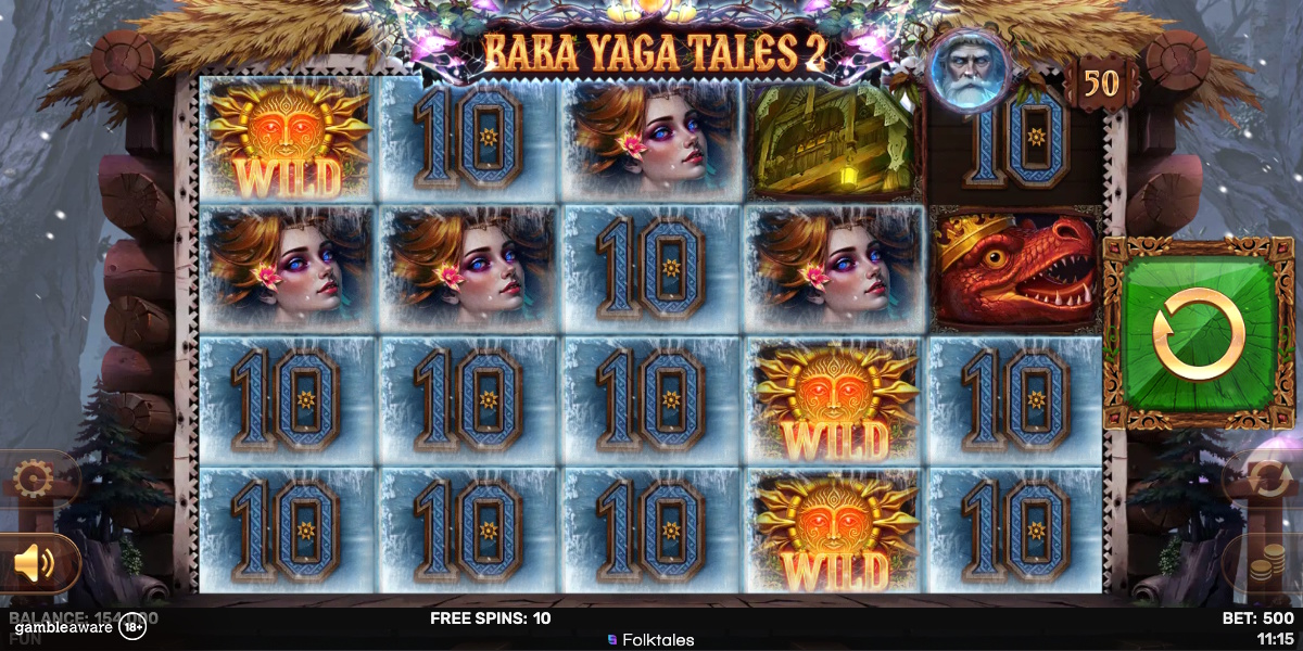 Free spins in Baba Yaga Tales 2 by Spinomenal