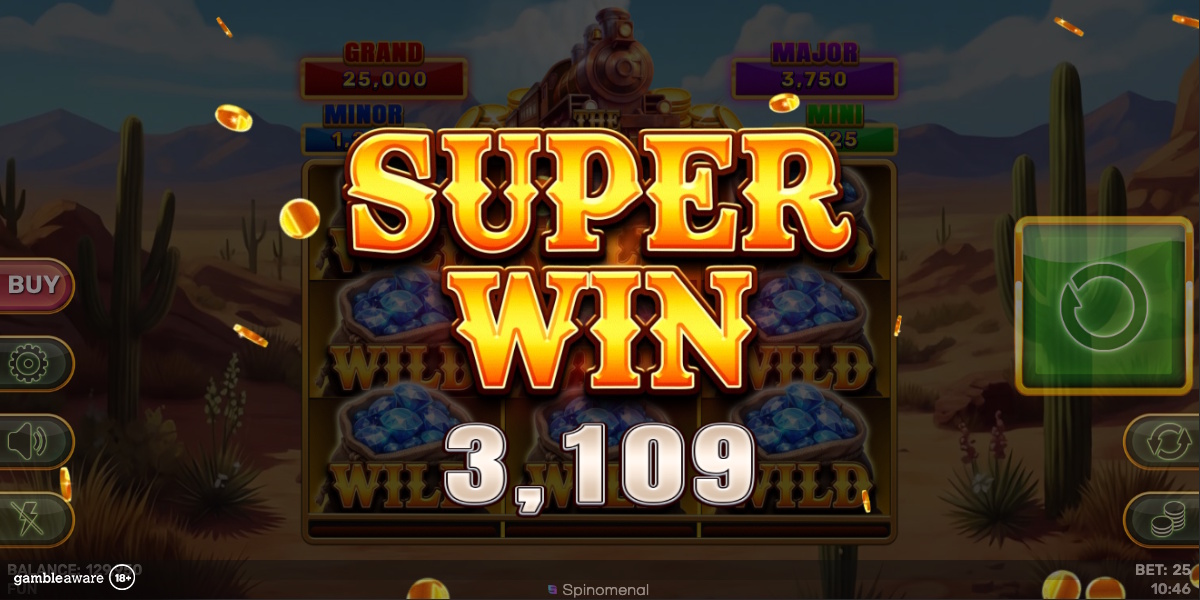 A super win in The Desperado Drifter Hold & Hit 3x3 by Spinomenal