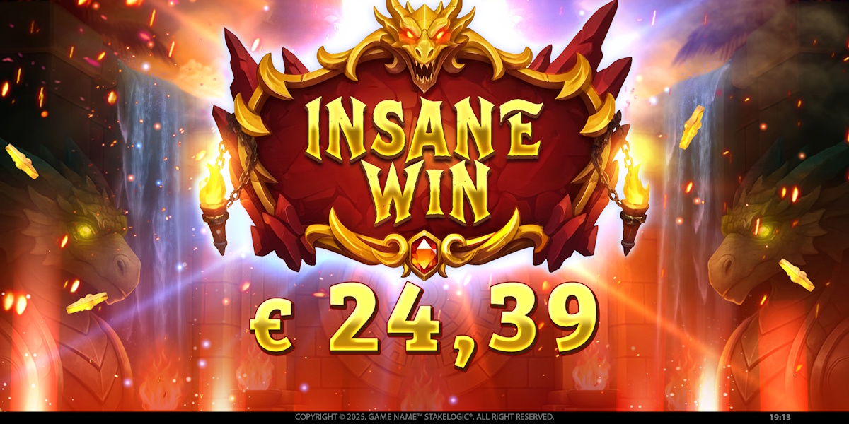 An insane win in Throne of Flame by Stakelogic