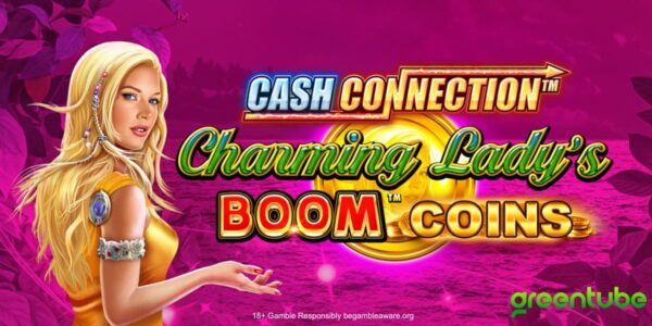 Banner of Cash Connection™ Charming Lady’s Boom™ Coins by Greentube