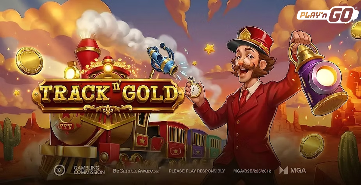 Banner of Track n’ Gold by Play’n GO