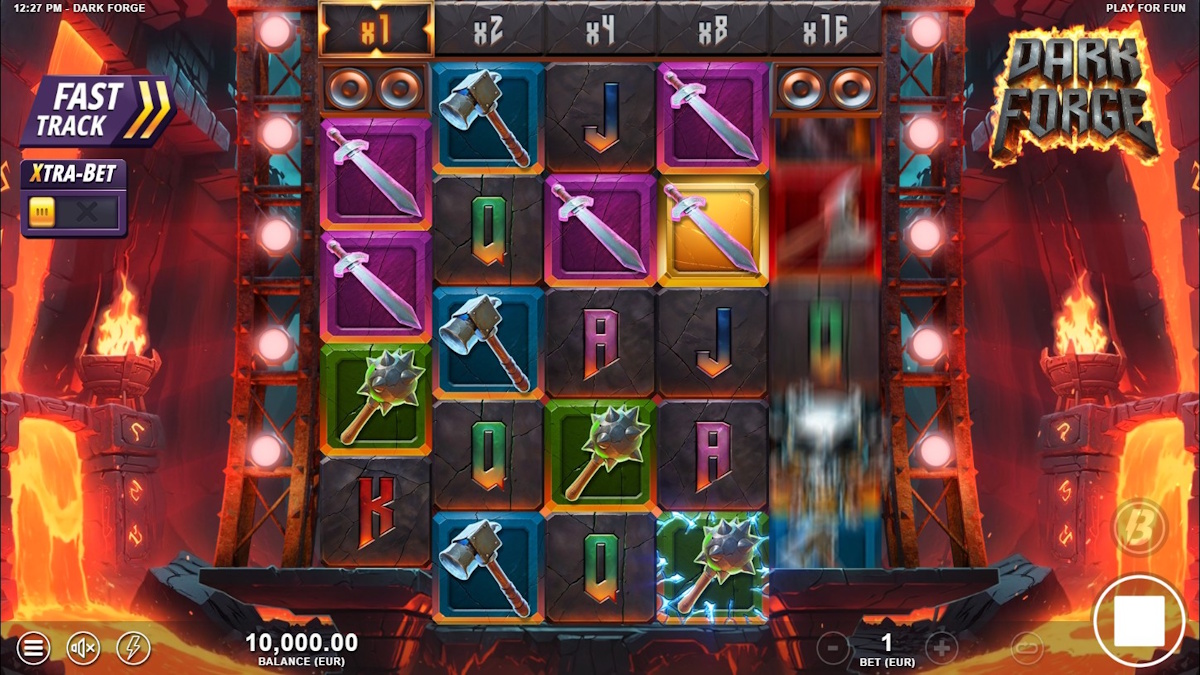 Base game in Dark Forge by Slotmill
