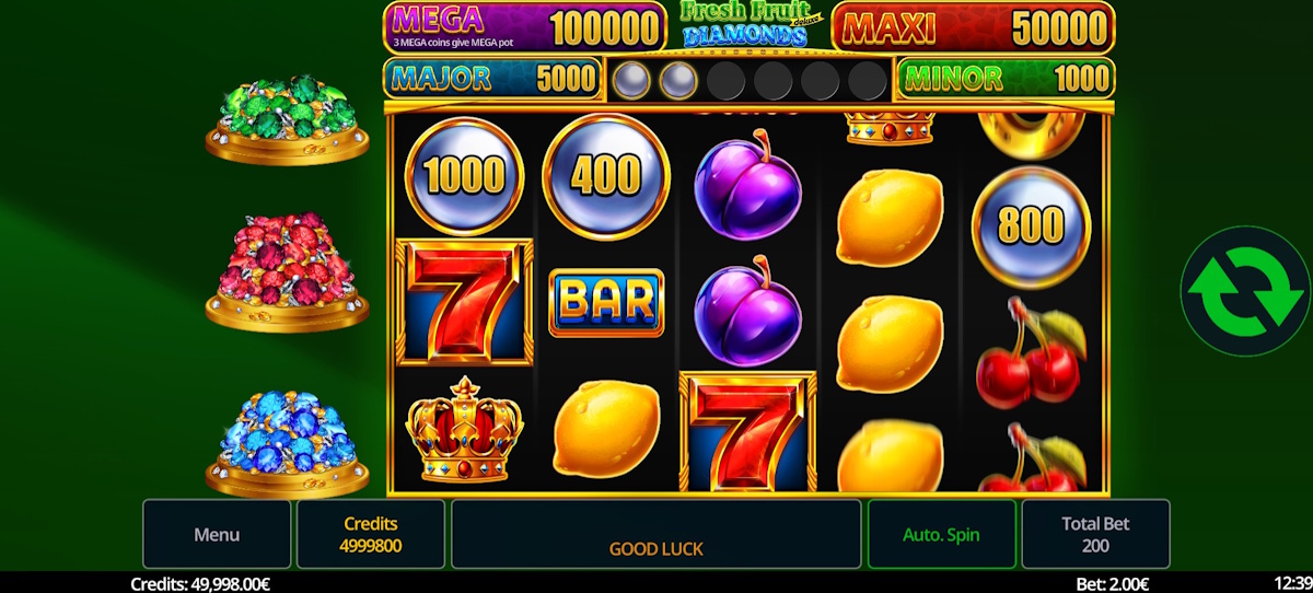 Base game in Fresh Fruits Deluxe Diamonds by Swintt