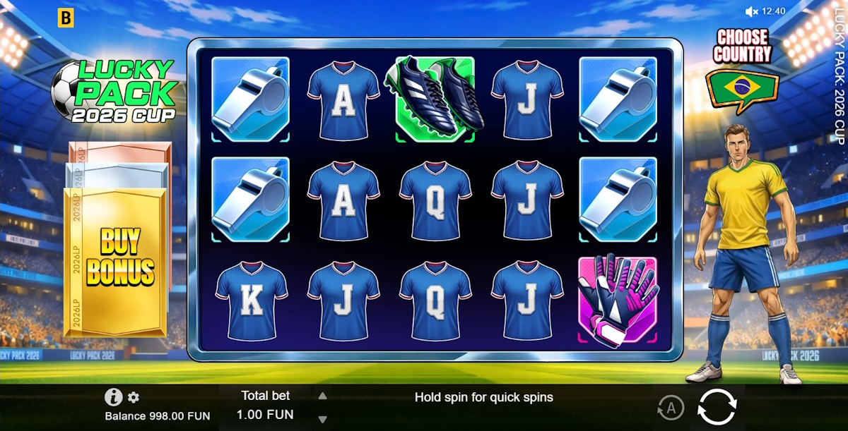 Base game in Lucky Pack 2026 Cup by BGaming