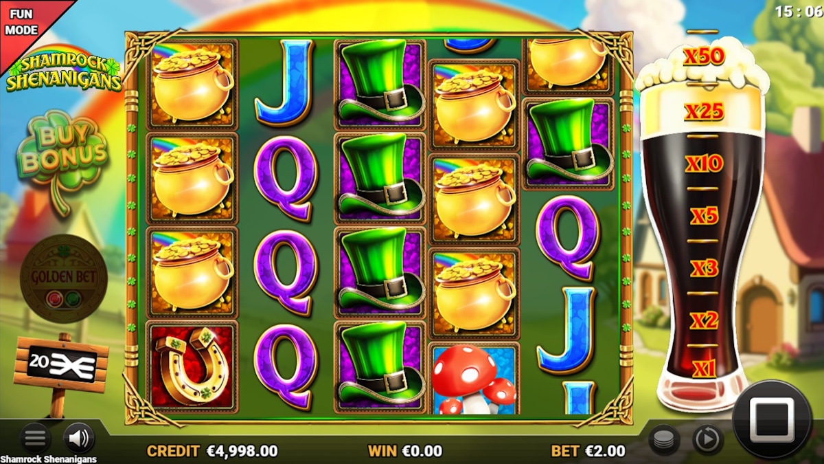 Base game in Shamrock Shenanigans by Reflex Gaming