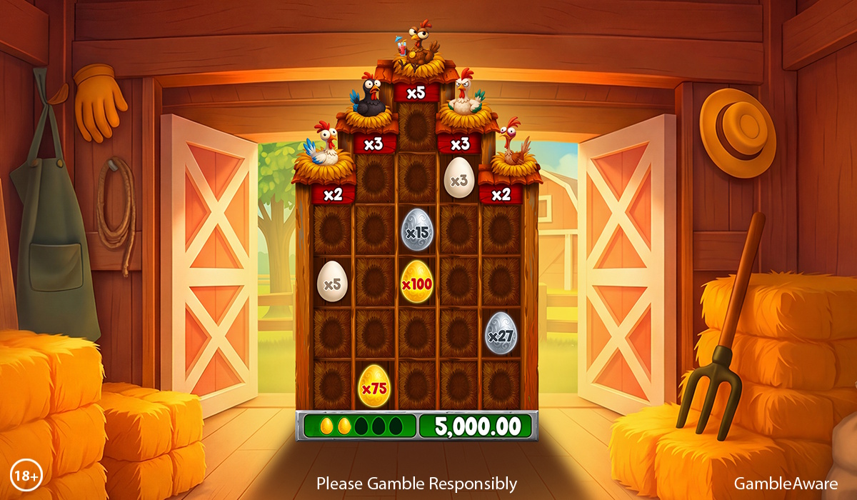 Hold and win bonus in Foxy Eggs by Belatra