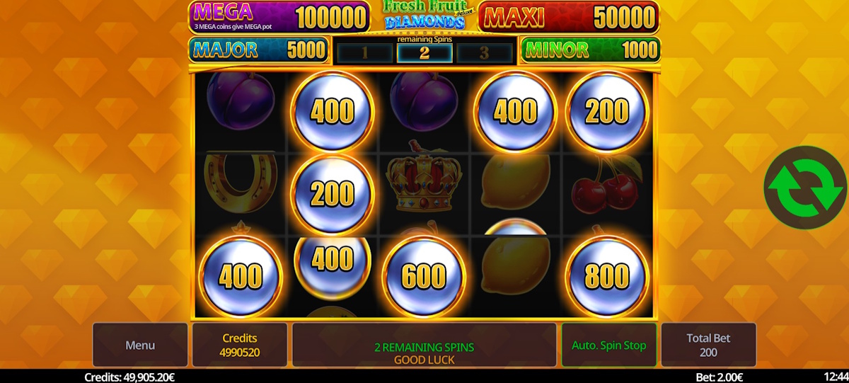 Respins in Fresh Fruits Deluxe Diamonds by Swintt