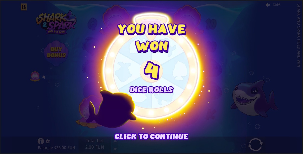 Sharks & ladders bonus won in Shark & Spark by BGaming