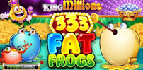 333 Fat Frogs Power Combo King Millions slot artwork