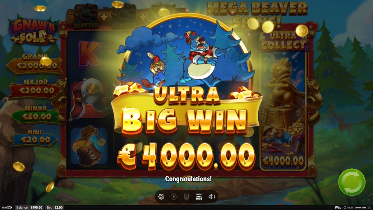 An ultra big win in Gnaw'n Gold by Play'n GO