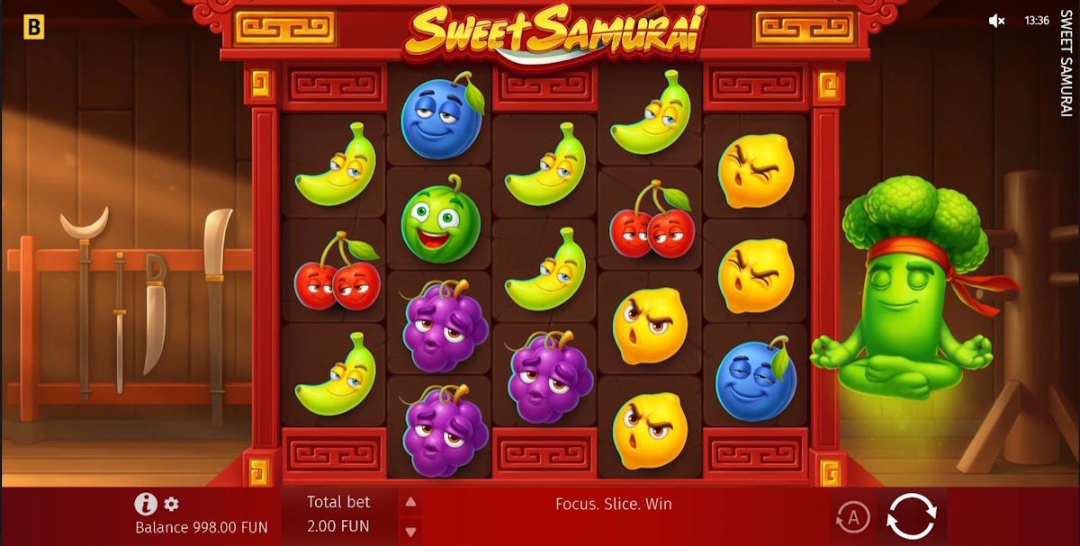 Base game in Sweet Samurai by BGaming