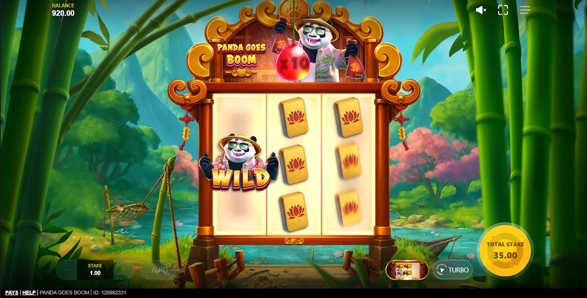 Fortune respins in Panda Goes Boom by Red Tiger
