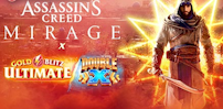Logo for Assassin's Creed Mirage X Gold Blitz Ultimate Double X by Fortune Factory Studios