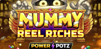 Logo for Mummy Reel Riches: Power Potz by Four Leaf Gaming