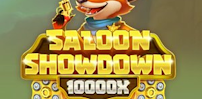 Logo for Saloon Showdown 10,000x by Four Leaf Gaming