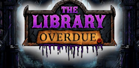 Logo for The Library Overdue by Hacksaw Gaming