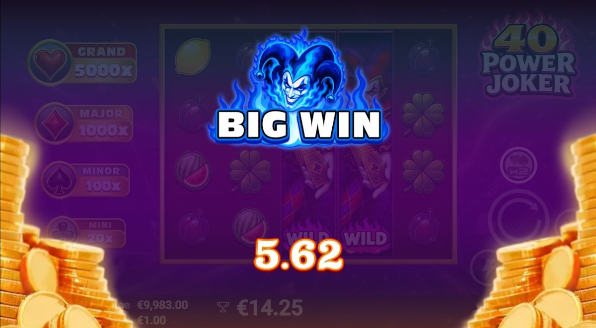 A big win in 40 Power Joker by AvatarUX