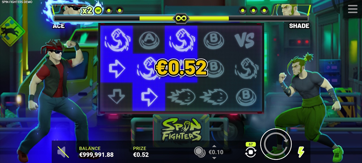 A win in Spin Fighters by R. Franco Digital