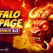 Banner of Buffalo Rampage Blast The Bonus 3x3 by Spinomenal
