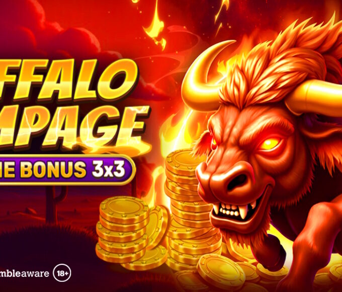 Banner of Buffalo Rampage Blast The Bonus 3x3 by Spinomenal