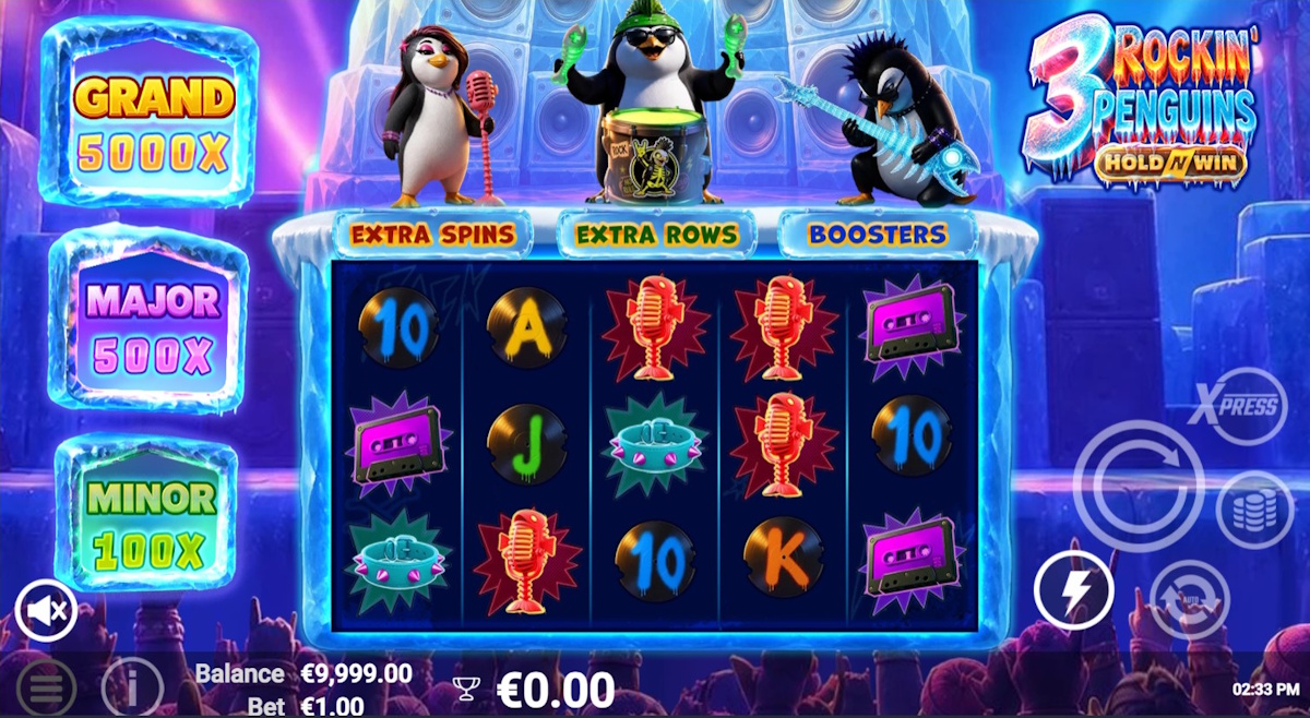 Base game in 3 Rockin’ Penguins by AvararUX
